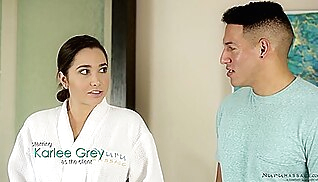 brunette Stepsister Seduced Slowly big tits hairy